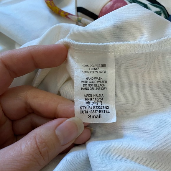 Peach love lined romper with cut out - Picture 5 of 6